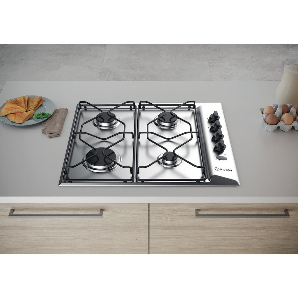 Gas hob: 4 gas burners - PAA 642 IX/I WE