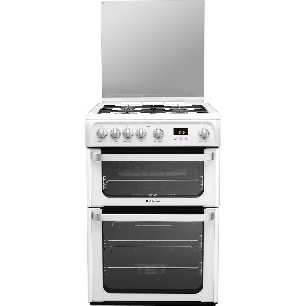 Hotpoint gas freestanding double cooker: 60cm