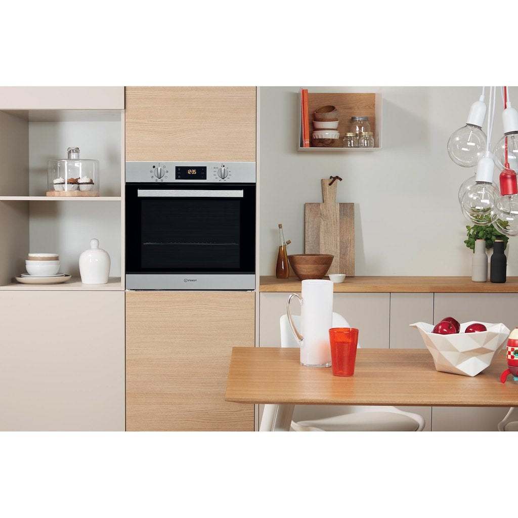 Built in electric oven: inox colour, self cleaning - IFW 6540 P IX