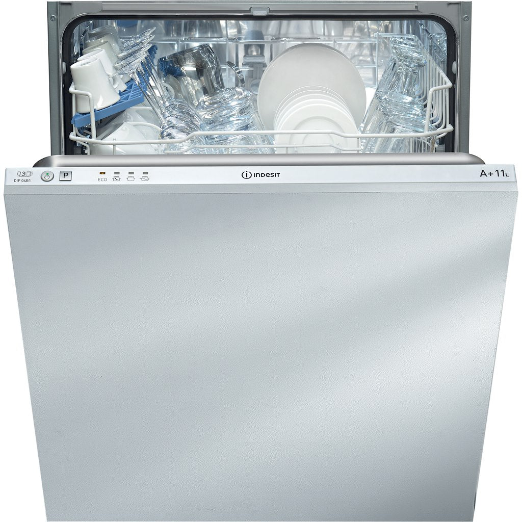 Integrated dishwasher: full size, white colour