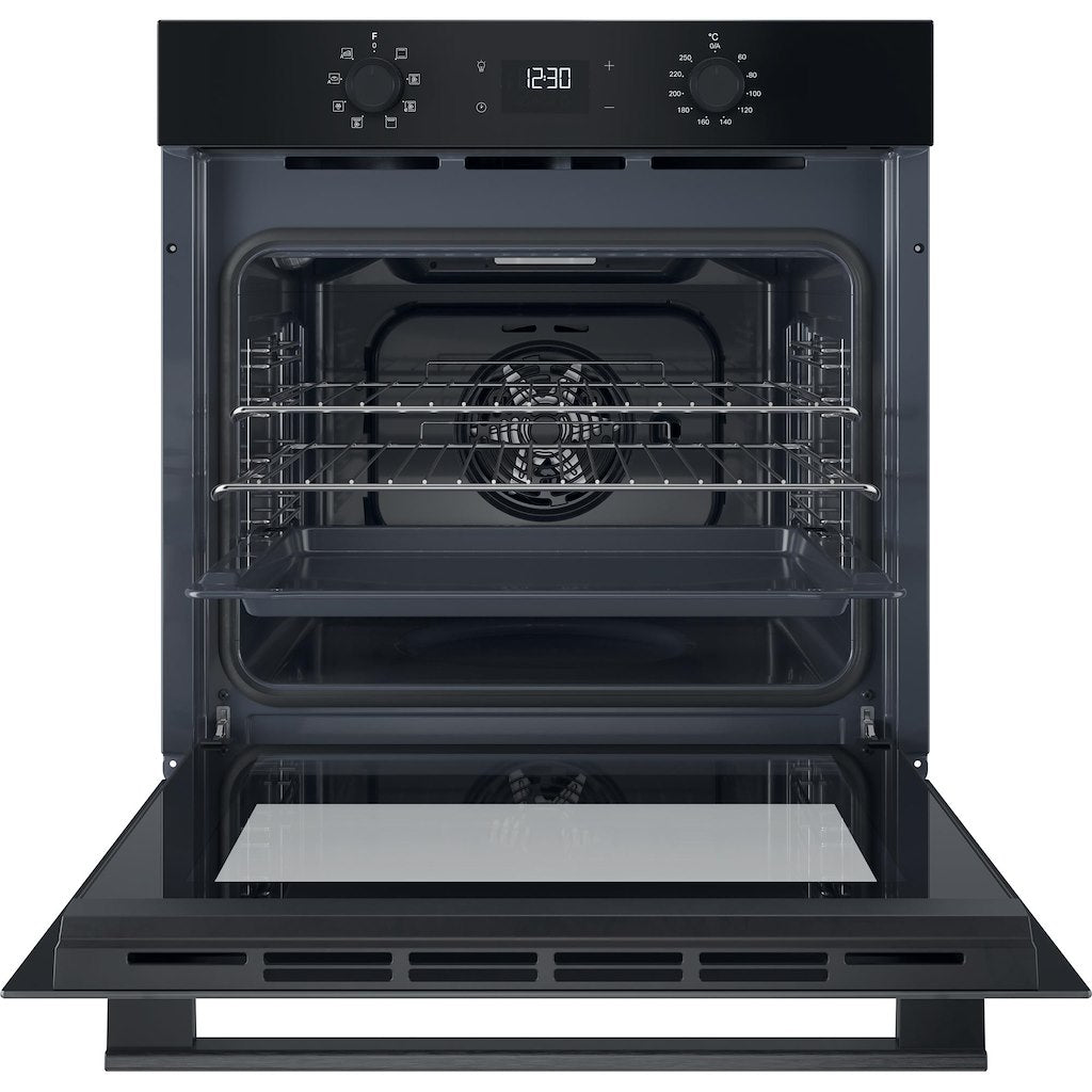 Hotpoint Class 2 Multiflow HO 455H B UK Single Electric Fan Oven - Black