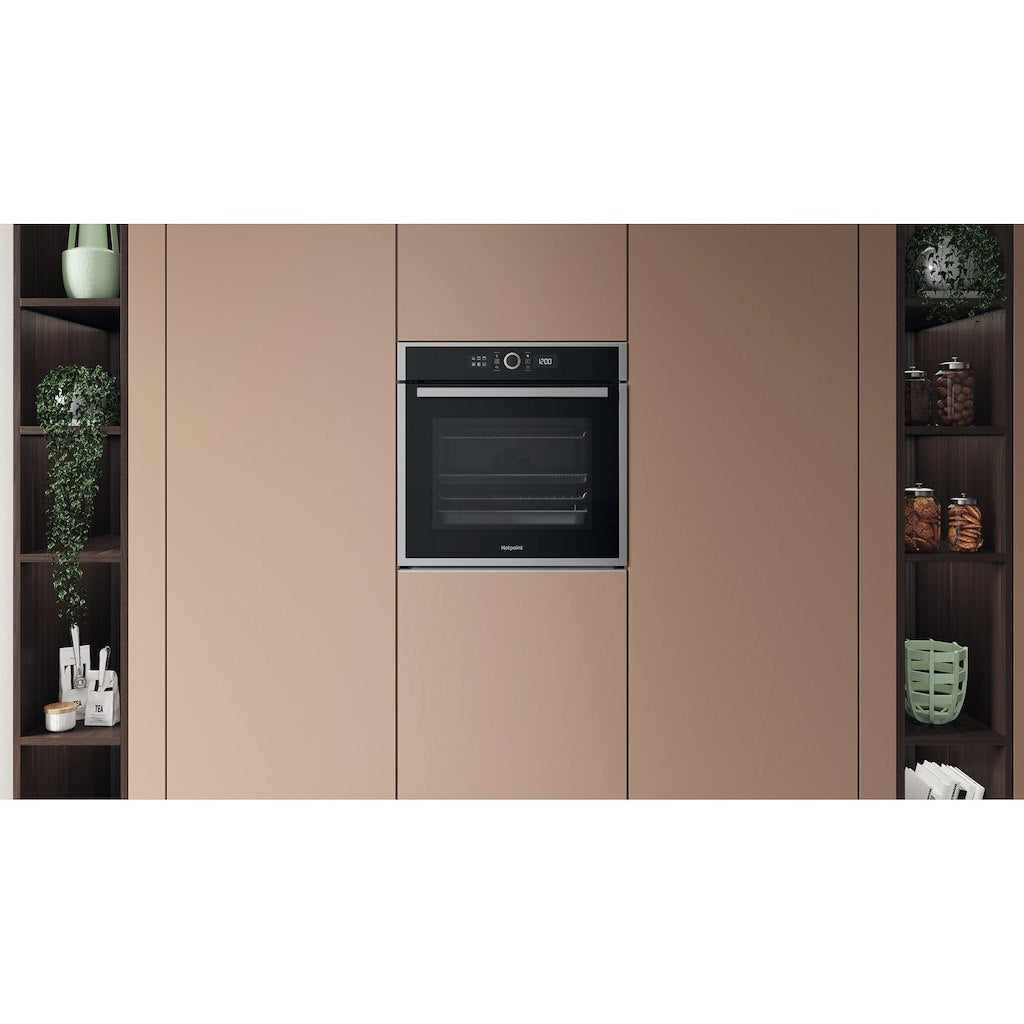 Hotpoint Class 4 ActiveMultiflow HOIM4S8PM0XUK Electric Single Fan Oven with Air Fry and DualClean - Stainless Steel