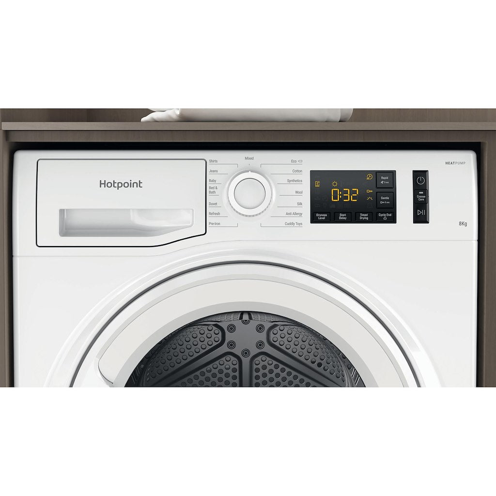 Hotpoint NT M11 82 UK Freestanding 8kg Heat Pump Tumble Dryer - White