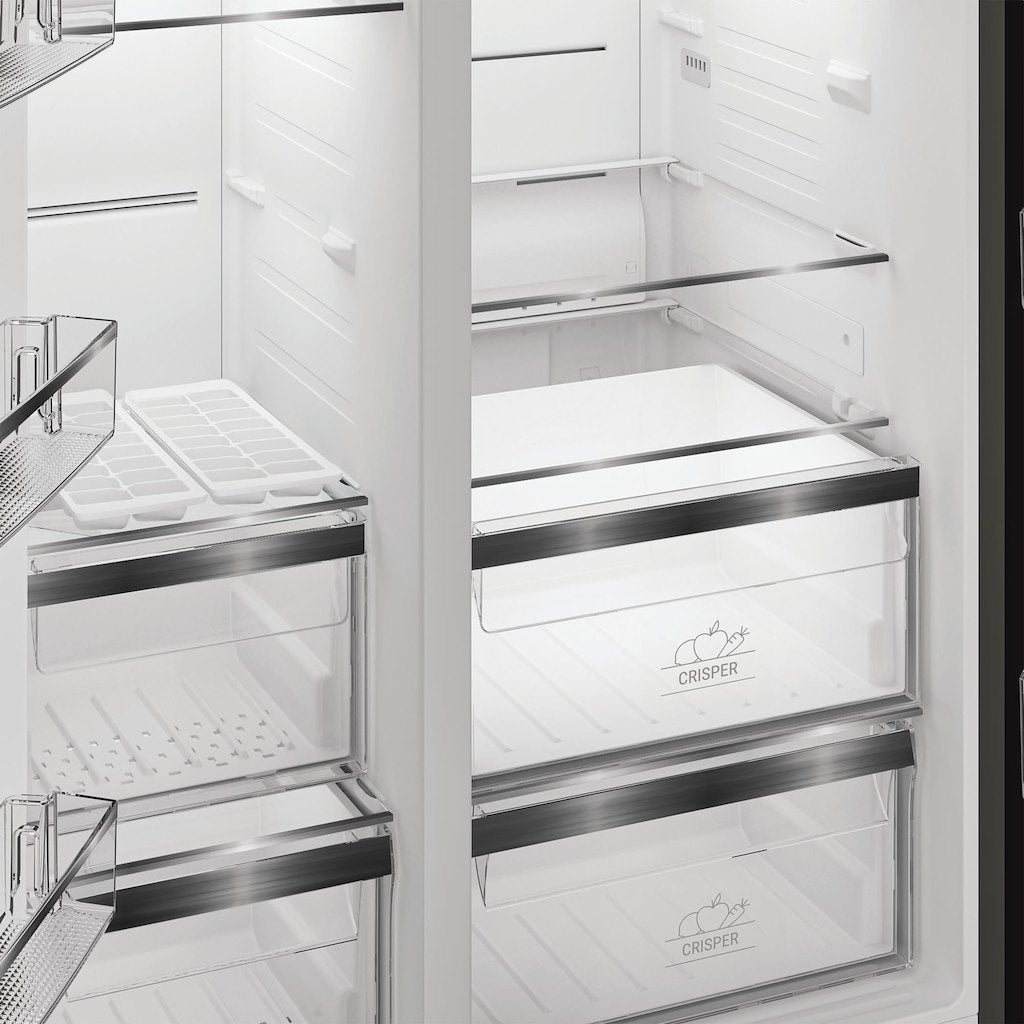 Hotpoint Dual No Frost American Fridge Freezer - Silver - E Rated