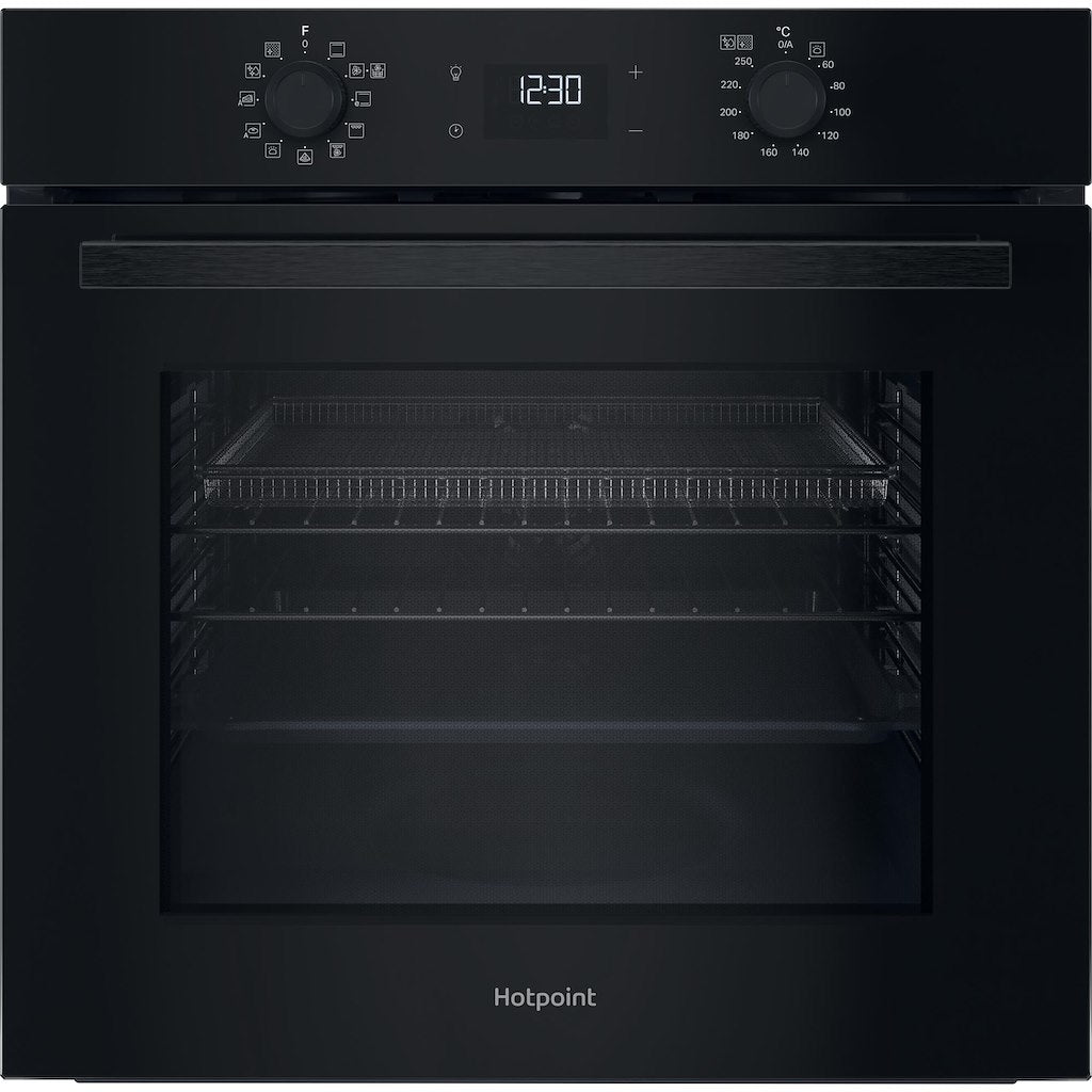 Hotpoint Class 2 Multiflow HO 458CF B UK Single Electric Fan Oven with Air Fry - Black