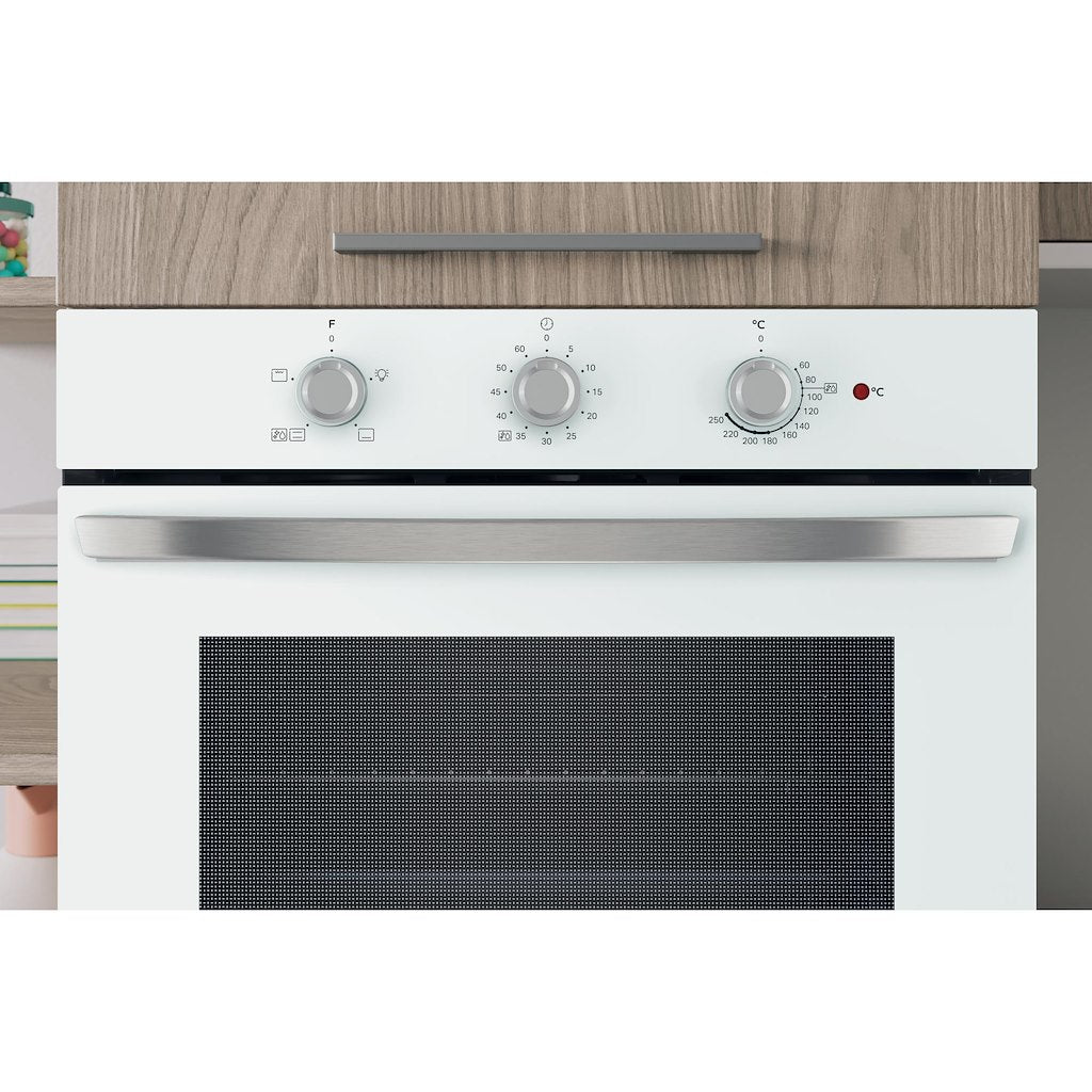Single Static Oven - Eco Cleaning - 71L With 3 Dial With Timer And A Energy In White
