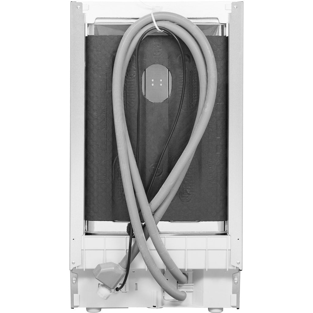 Integrated dishwasher: slim, silver colour