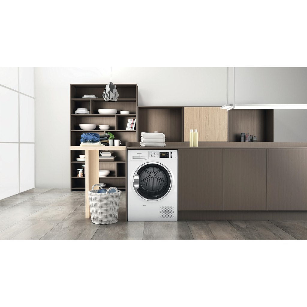 Hotpoint ActiveCare Heat Pump Tumble Dryer - White - 8kg - A++ Rated - NT M11 82XB