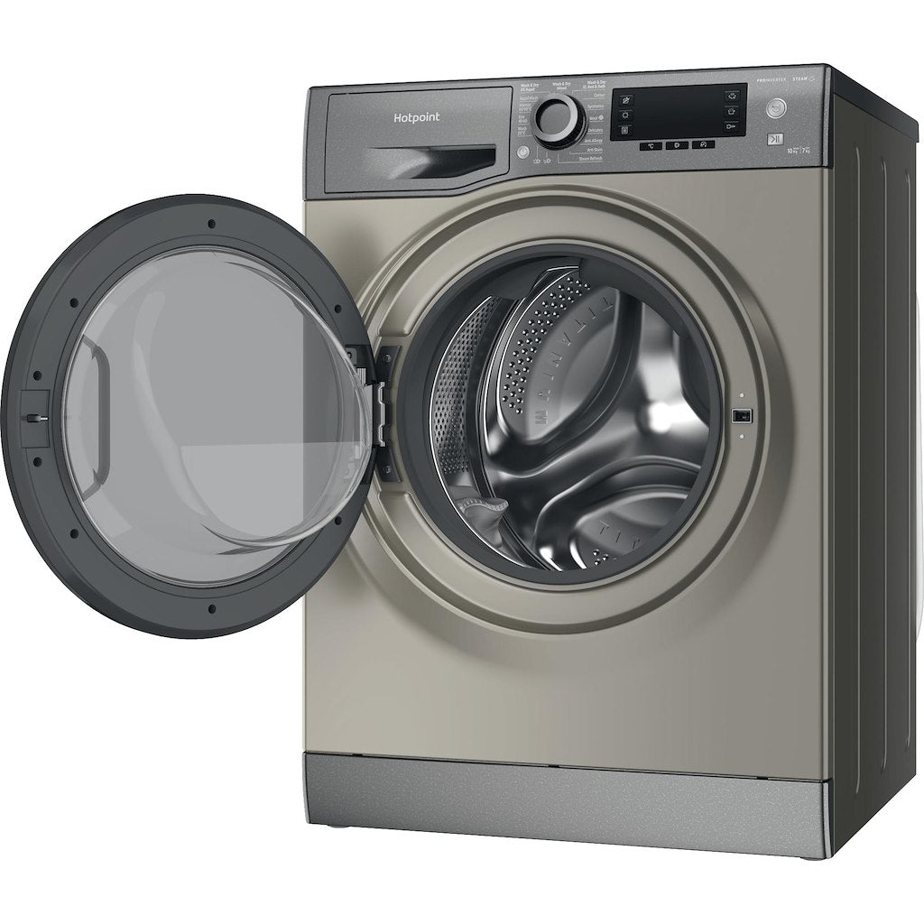Hotpoint ActiveCare NDD10726GDAUK graphite 10+7kg washer dryer - freestanding