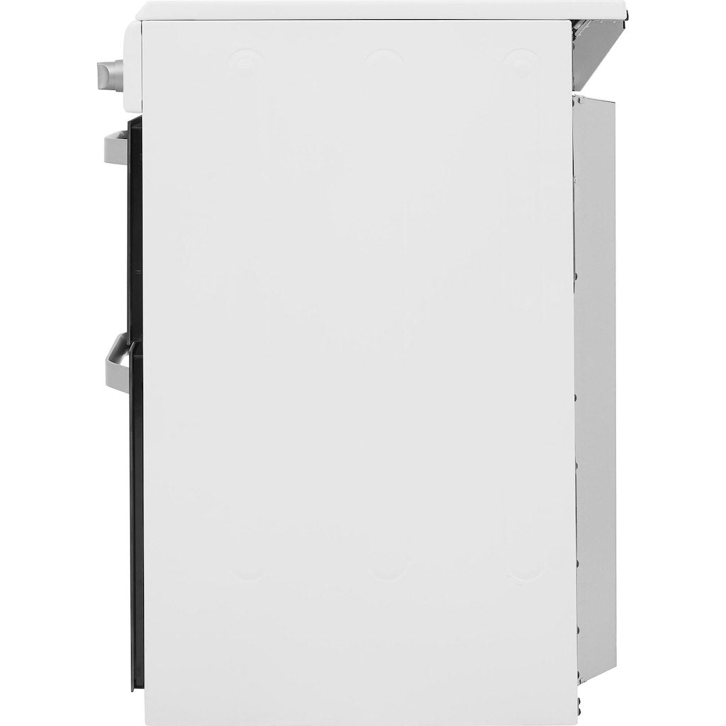 Electric Double Oven Cooker - Fan Oven - White With Fast Preheat and Easy Clean Removable Glass Door