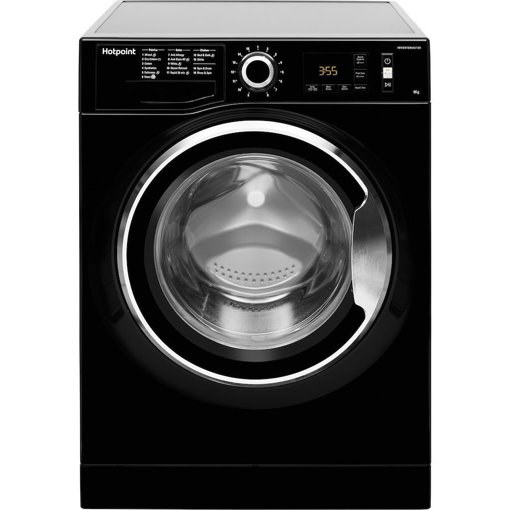 Hotpoint freestanding front loading washing machine: 9kg
