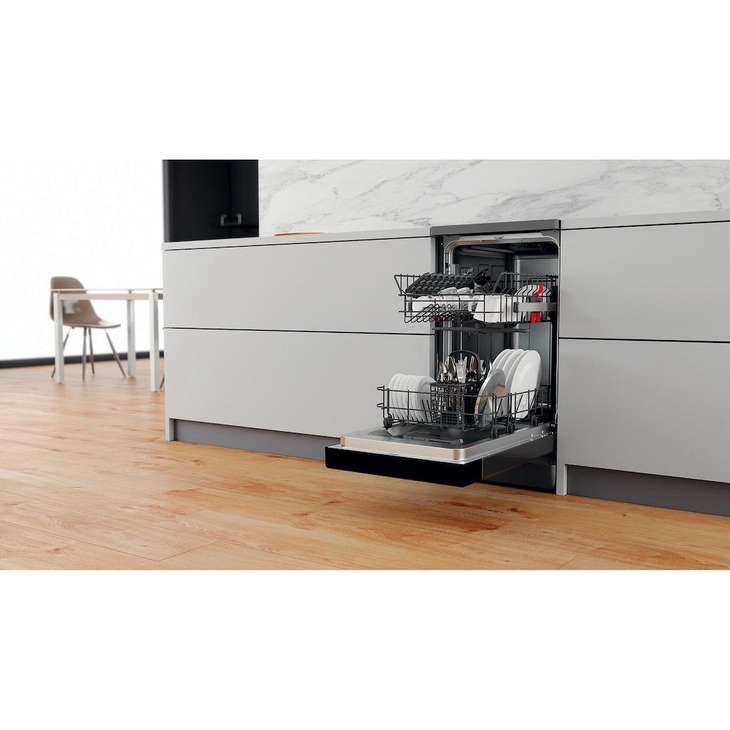 Whirlpool WSFE 2B19 X UK N SupremeClean Slimline Dishwasher A+++ 10 Place - Stainless Steel