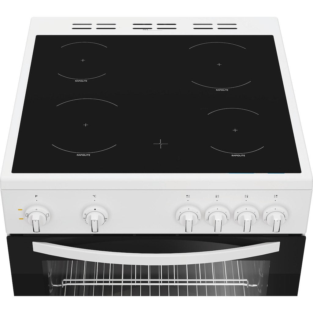 Indesit I6V3KMW/UK 60cm Electric Single Oven with Ceramic Hob - White