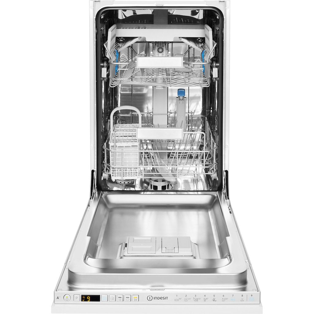 Integrated dishwasher: slim, silver colour