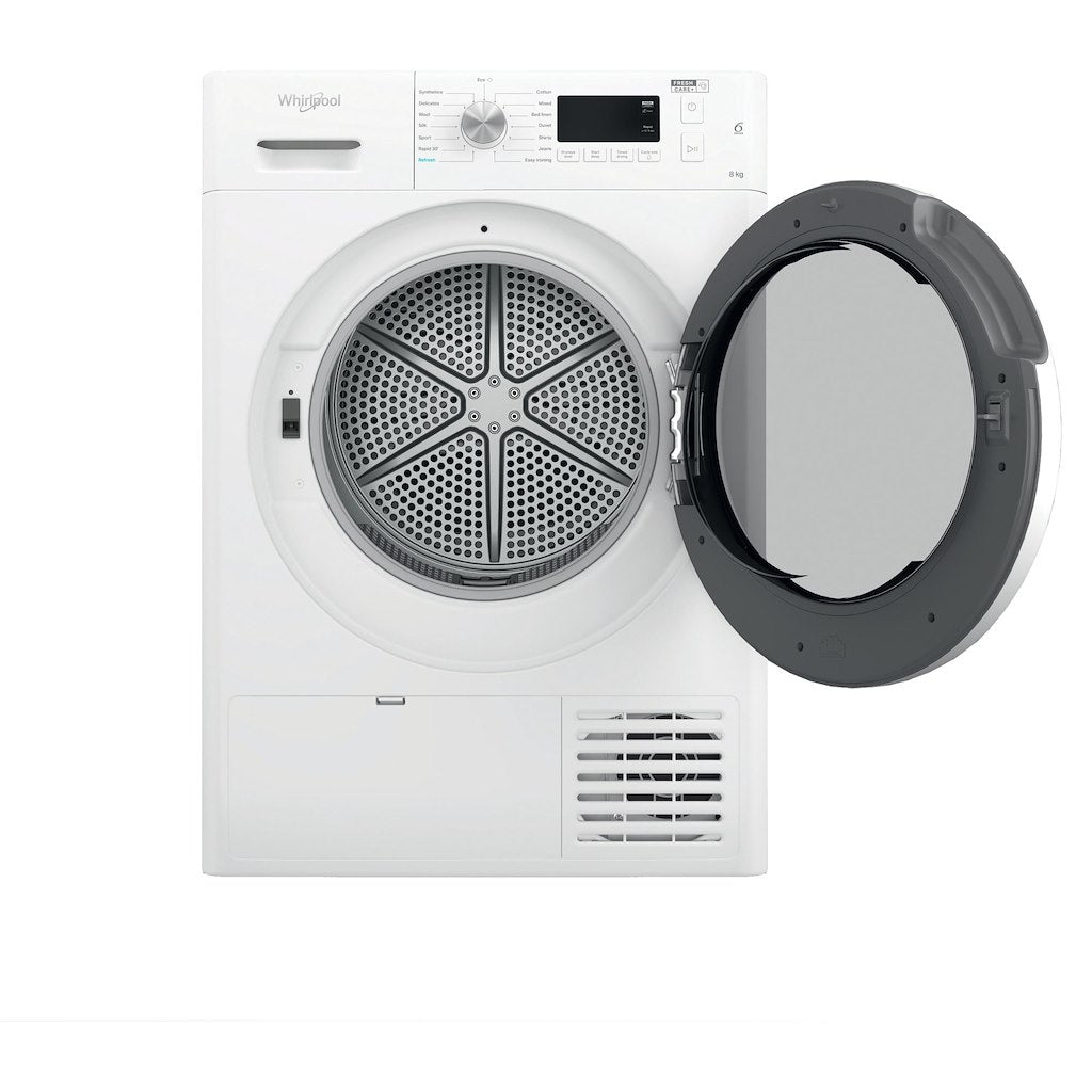 Whirlpool Freestanding Heat Pump FreshCare+ Dryer - White - 8kg - 1200rpm - A++ Rated - FFT M11 8X2 UK