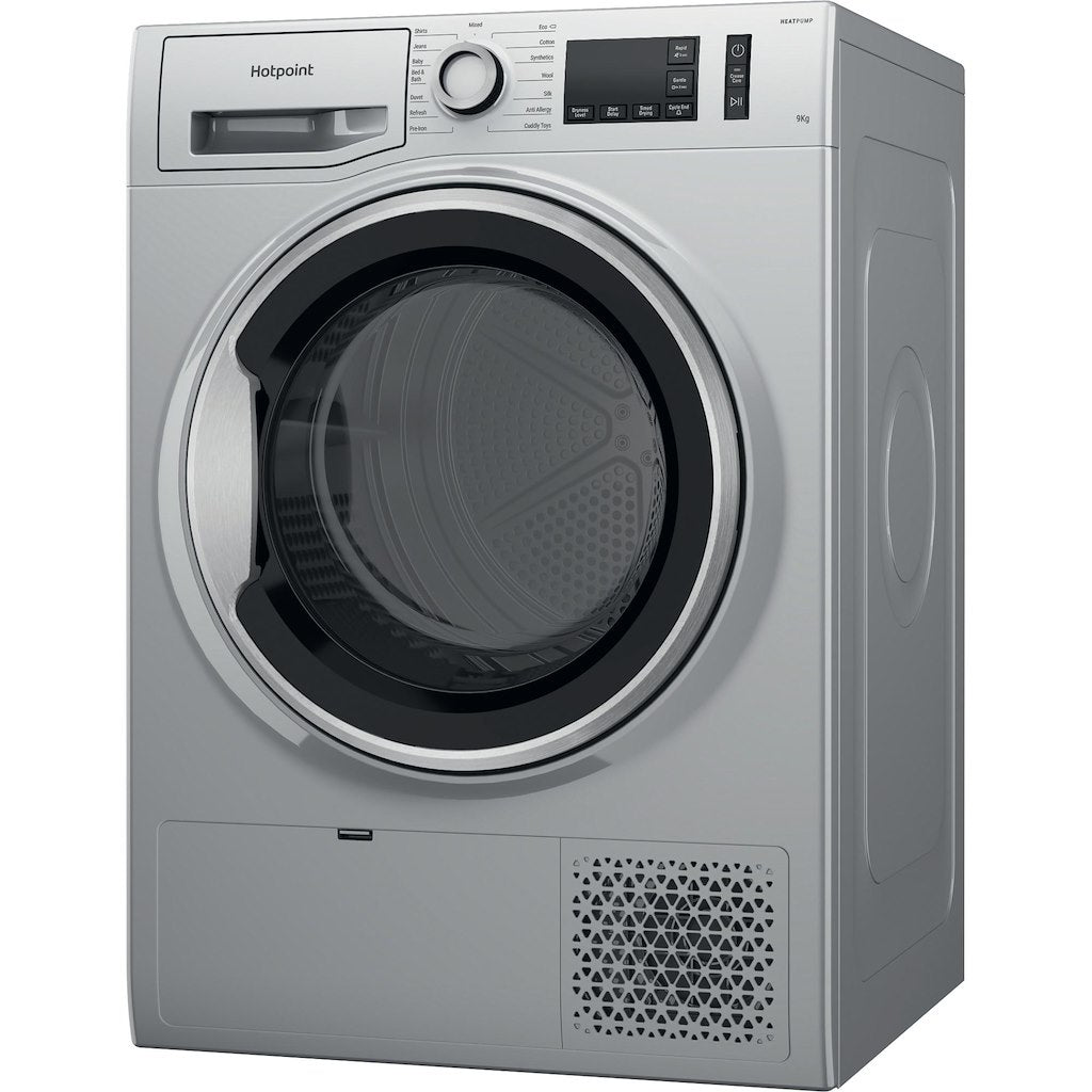 Hotpoint NT M11 92SSK UK Freestanding 9kg Heat Pump Tumble Dryer - Silver
