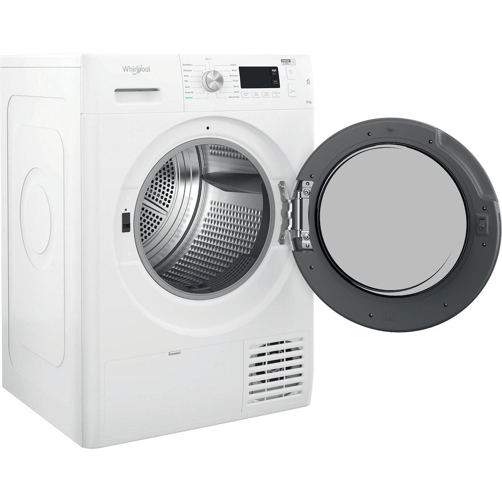 Whirlpool Freestanding Heat Pump FreshCare+ Dryer - White - 8kg - 1200rpm - A++ Rated - FFT M11 8X2 UK