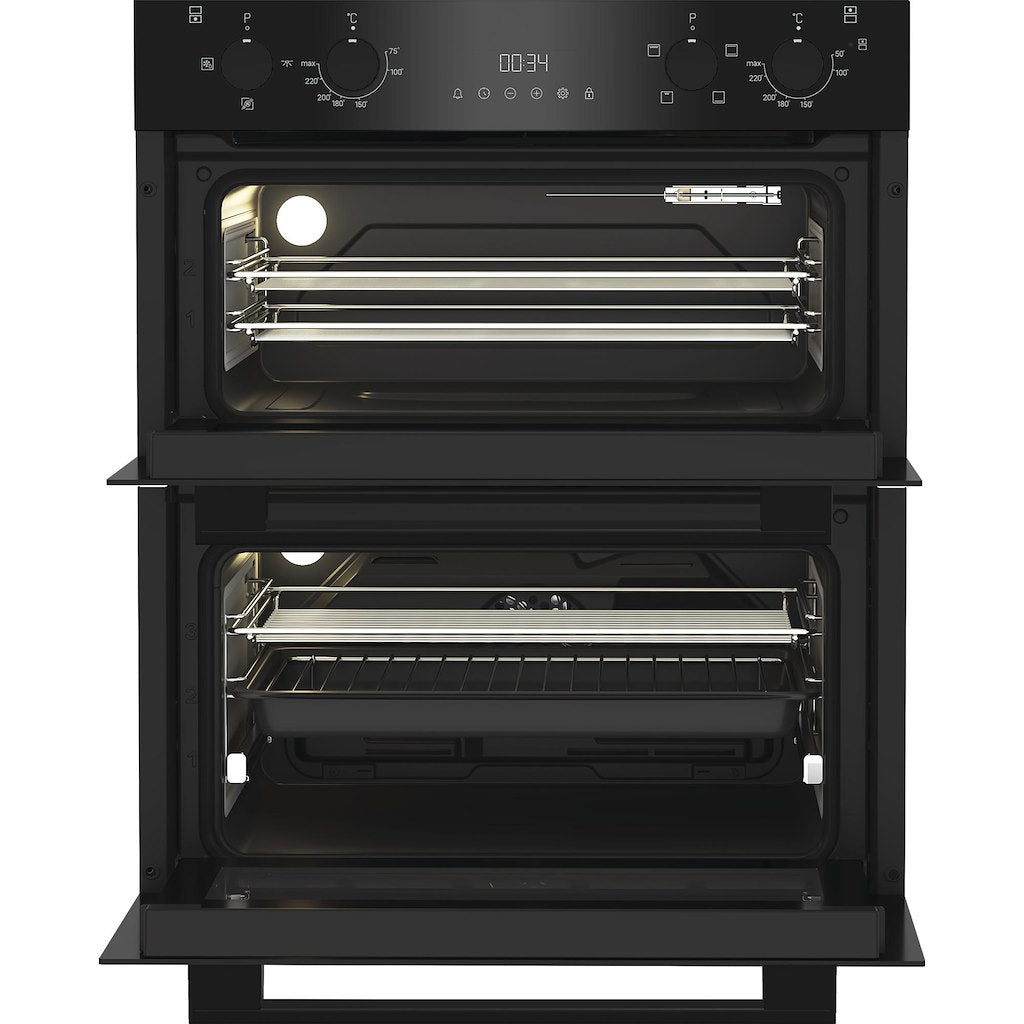 Hotpoint DUH 12G1 B Built Under Electric Fan Double Oven - Black