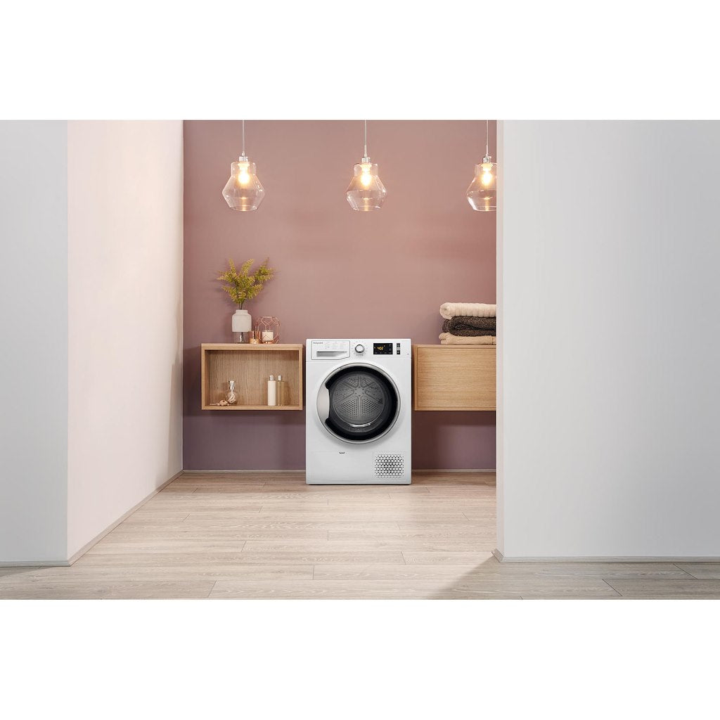 Hotpoint ActiveCare Heat Pump Tumble Dryer - White - 8kg - A++ Rated - NT M11 82XB
