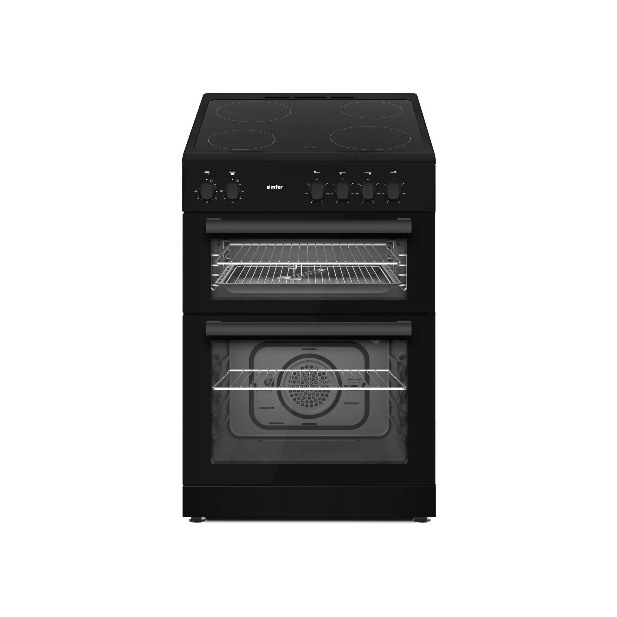 Simfer SIM63TCB Black 60cm Twin Cavity Ceramic Cooker | Only £399