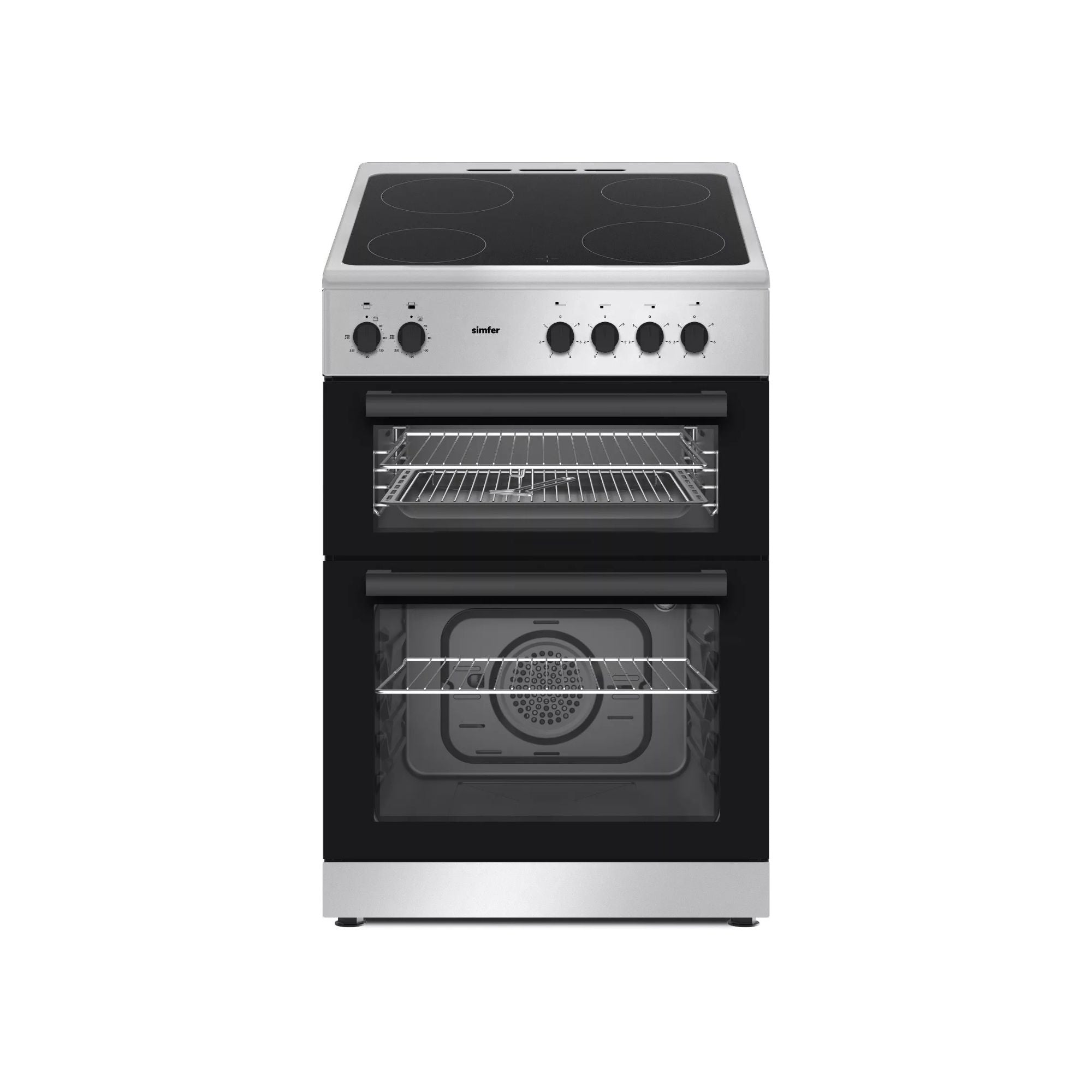 Simfer SIM63TCS Silver 60cm Twin Cavity Ceramic Cooker | Only £399