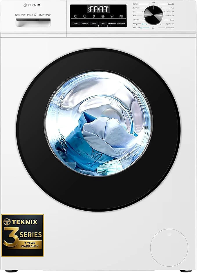 Teknix TK3W1014XW - White 10KG Washing Machine - 1400 RPM - A energy